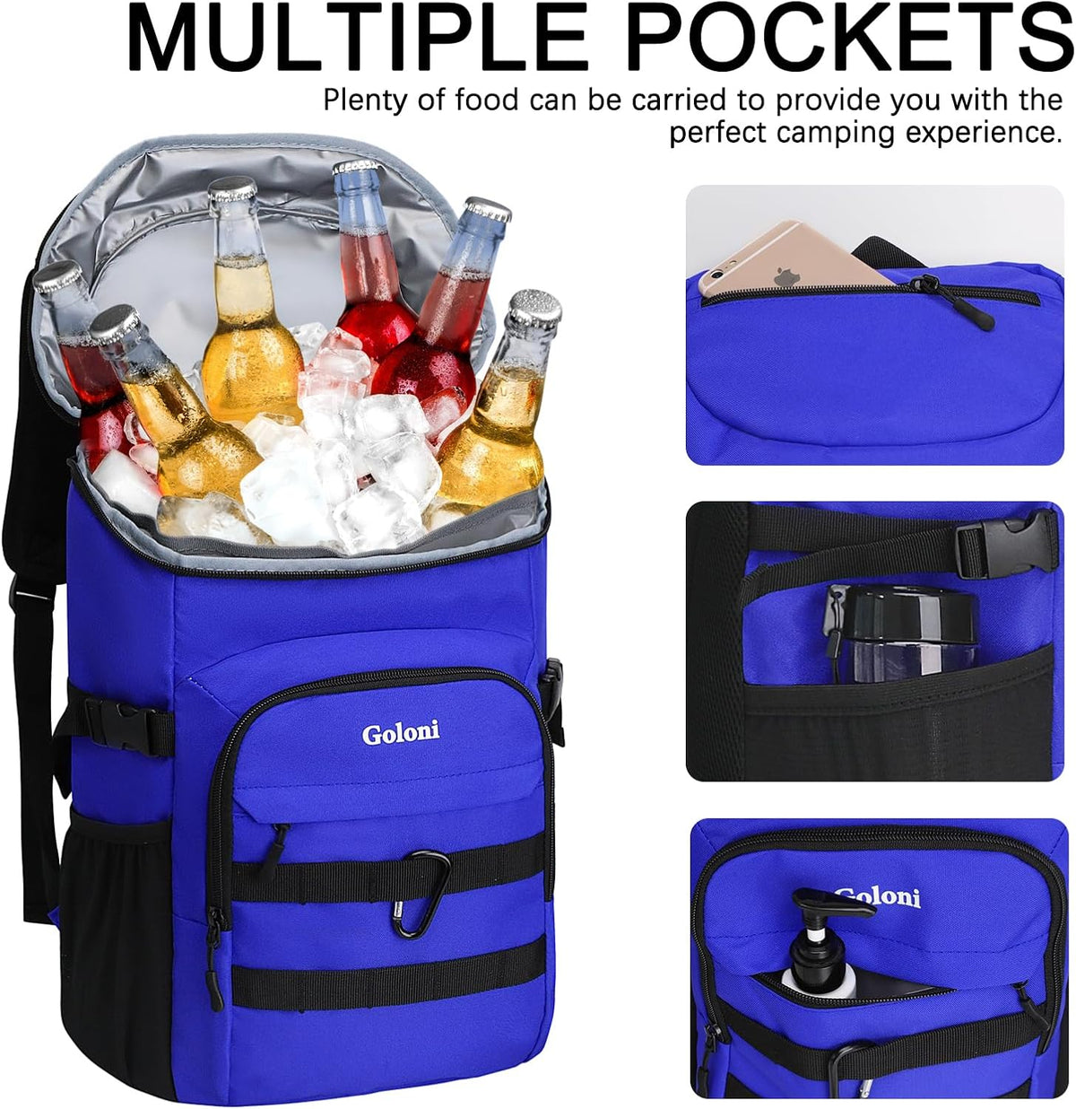 Cooler Backpack Insulated Leak Proof,Small Soft Coolers Bag for Men and Women Camping,Travel,Beach,Hiking,Picnic