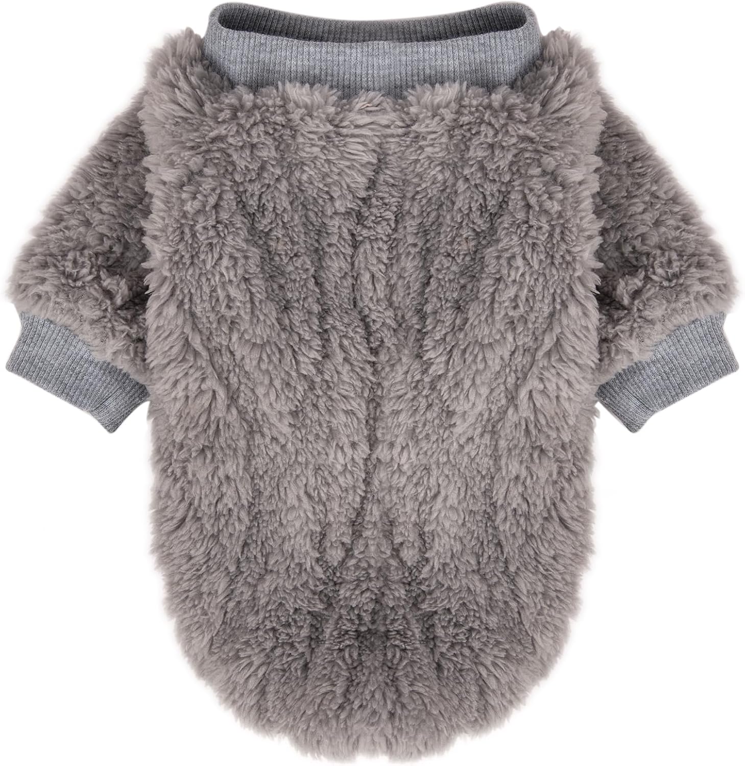 FabriCastle Small Dog Sweaters, 3-Pack Dog Clothes for Small Dogs Male & Cats, Ultra Soft and Warm Pet Coats XXS - XXL, Winter Pet Jackets, Doggy Apparel Costumes Outfits (Blue,Grey,Doe, Medium)