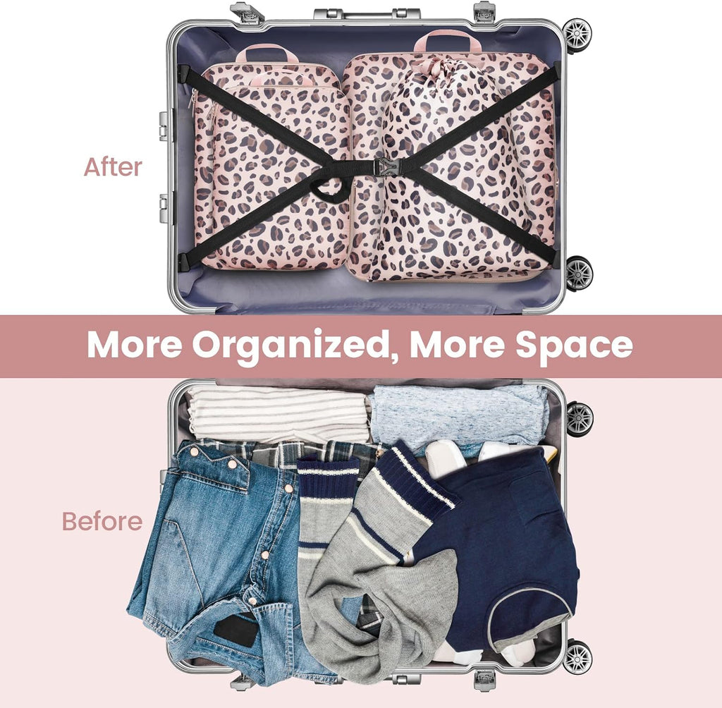 Cambond Compression Packing Cubes for Travel Women - Lightweight Luggage Organizers Bag Packing Cubes for Carry on Suitcases