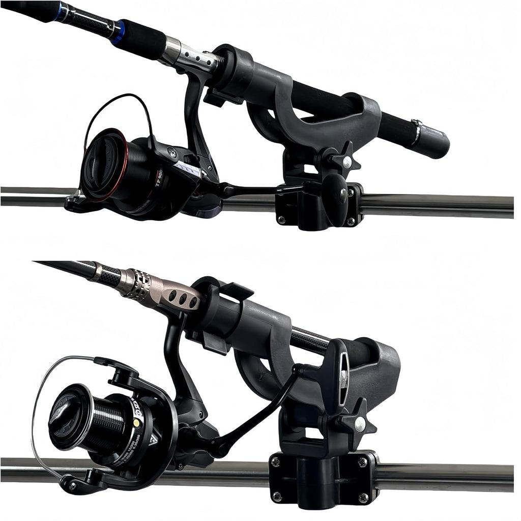 HiUmi Adjustable Rotatable Plastic Fishing Rod 3 Mount Rack Holder Bracket Boat Canoeing Rowing Mount Kit Kayak Side Rod Holder
