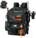 KastKing BaitSpace 50L Fishing Backpack with 4 Tackle Boxes, 2 Rod Holders