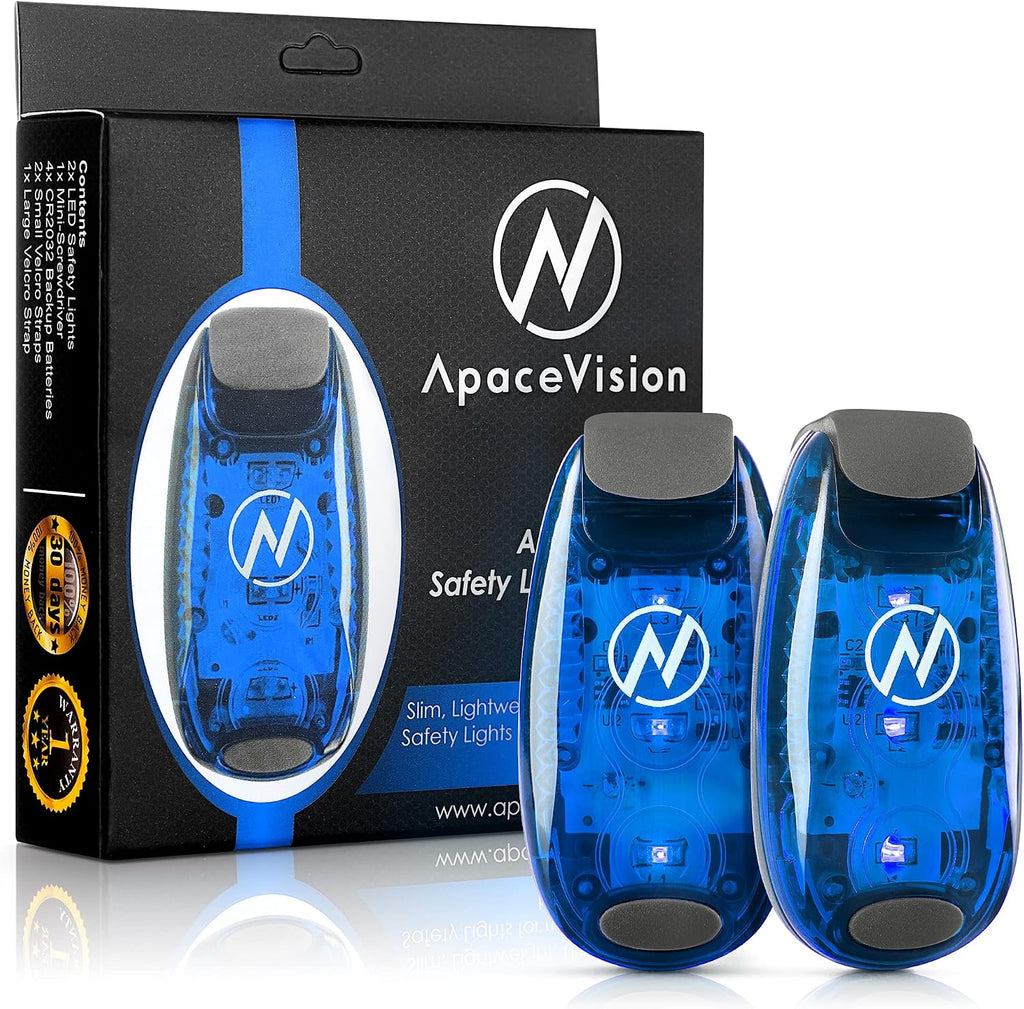 LED Safety Light (2 Pack) with Bonus Items – Clip On Strobe/Running Lights for Runners, Dogs, Bikes, Walking and More