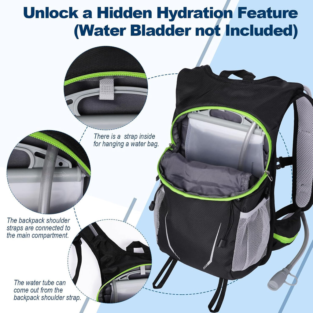 10L Small Hiking Backpack for Men Women, Lightweight Hiking Daypack