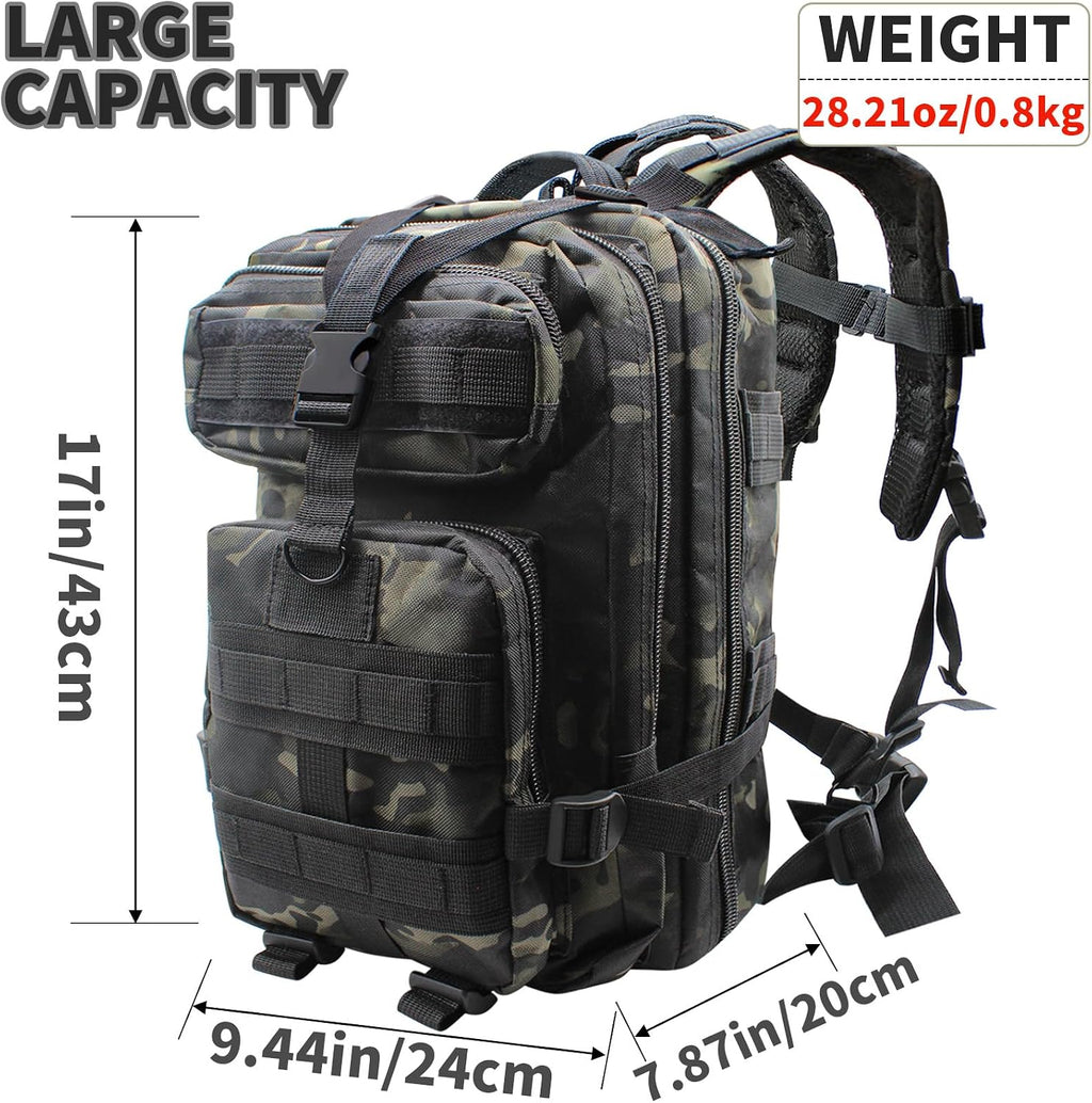 Fishing Tackle Backpack Lightweight Water-Resistant Rod Holder Bag