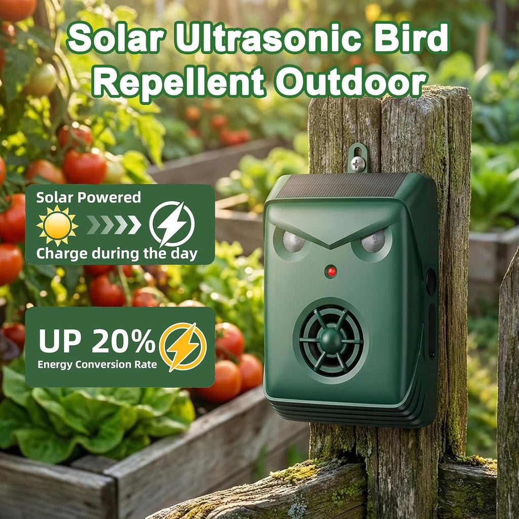 Solar Ultrasonic Bird Repellent Devices Outdoor Geese&Duck Deterrent