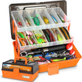 PLUSINNO Large 3 Layers Fishing Tackle Box Lures Kit with Tackle Included