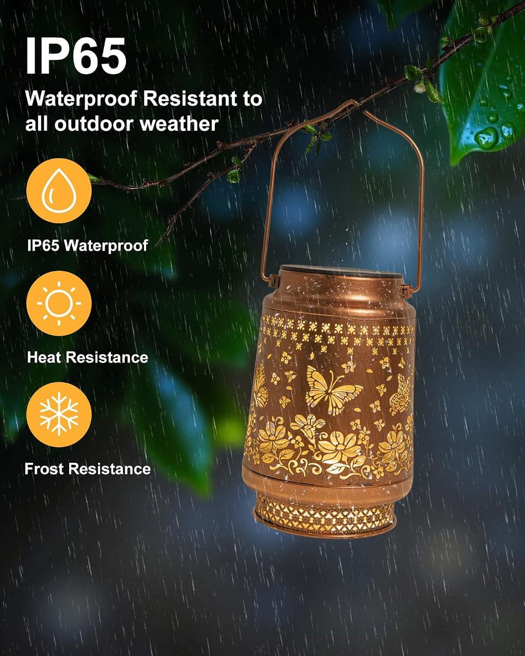 Butterfly Gifts for Women Butterfly Solar Lantern Mothers Day Gifts Birthday Gifts for Women Mom Grandma Sister Friend Garden Decor Metal Solar Lights Outside Decorative for Yard Patio Pathway Porch