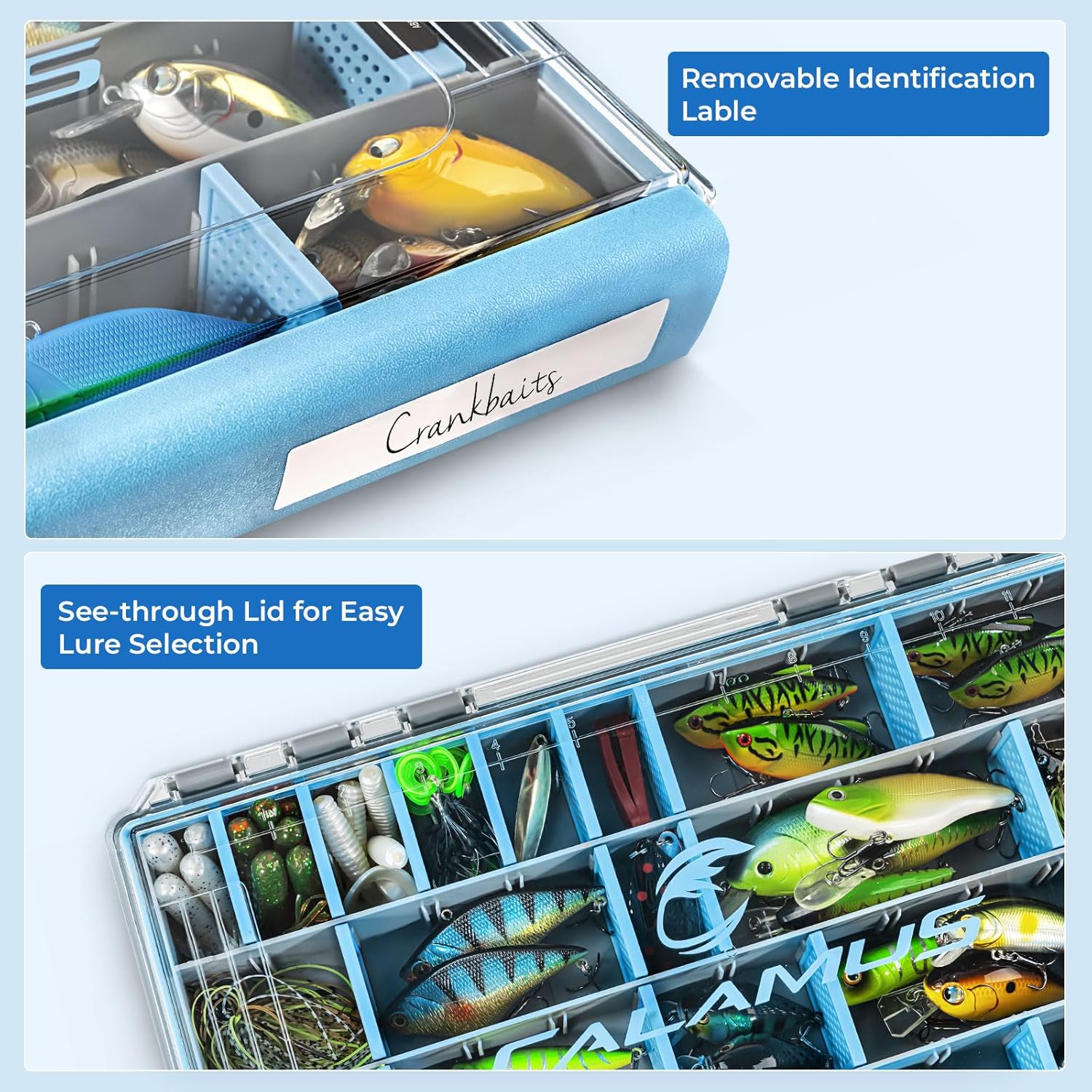 Calamus DryVault Waterproof Fishing Tackle Box, 3700 1 Pack