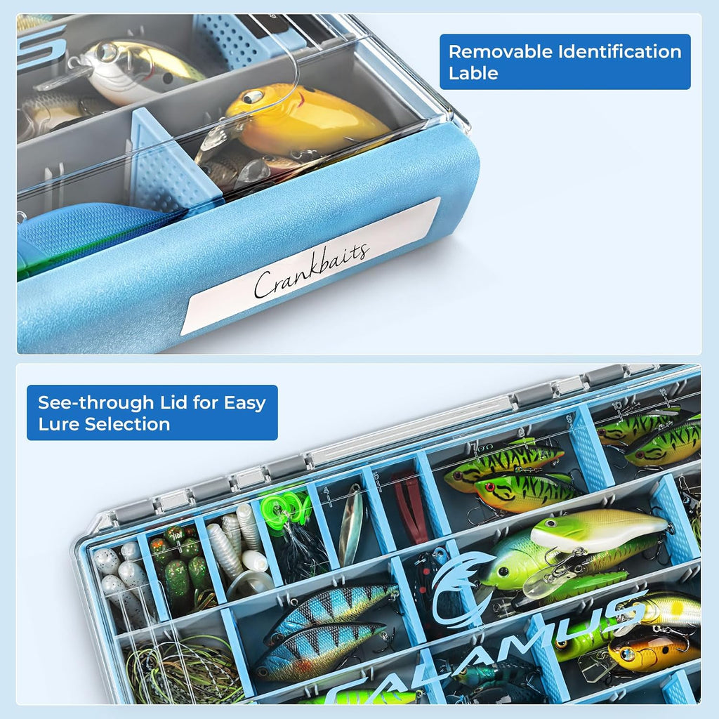 Calamus DryVault Waterproof Fishing Tackle Box, 3700 2 Pack