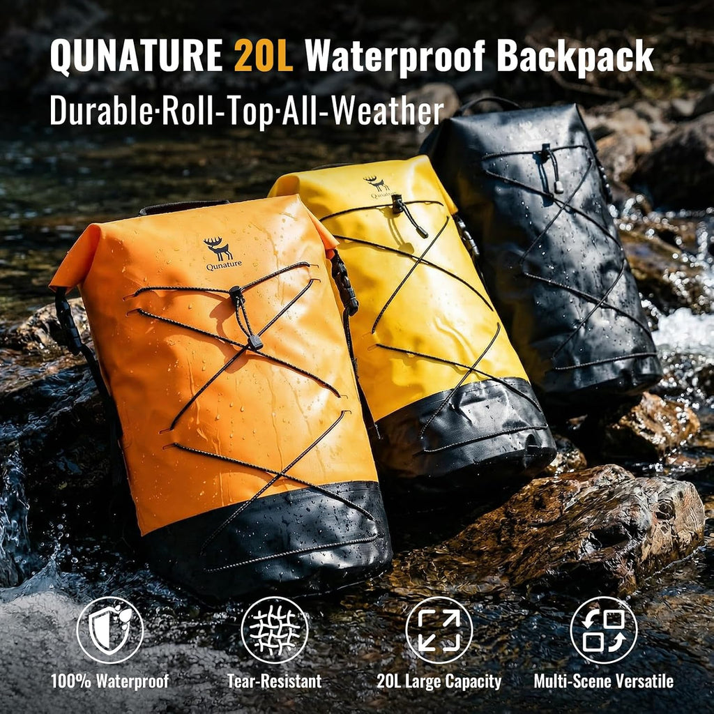 Dry Bag Waterproof Backpack 20L for Man & Woman, Roll Top Backpack