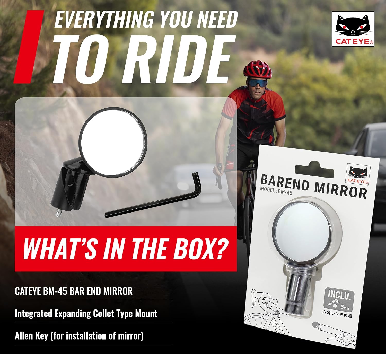CATEYE BM-45 Bar End Mirror