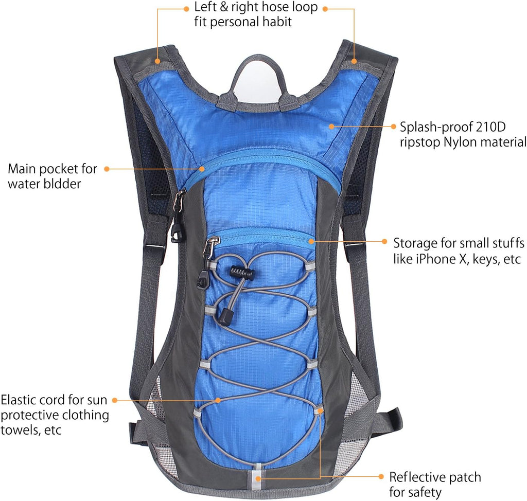 Unigear Hydration Pack Backpack with 2L Water Bladder for Hiking & Cycling