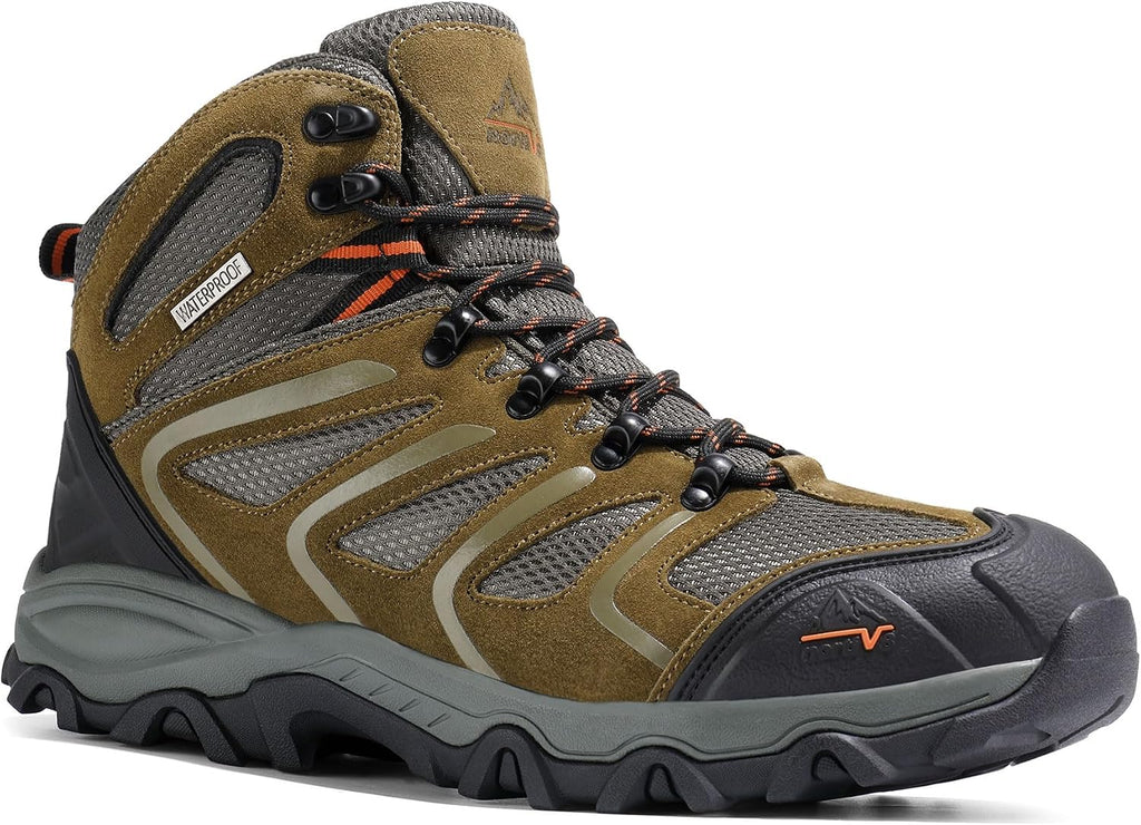 NORTIV 8 Men's Ankle High Waterproof Hiking Boots