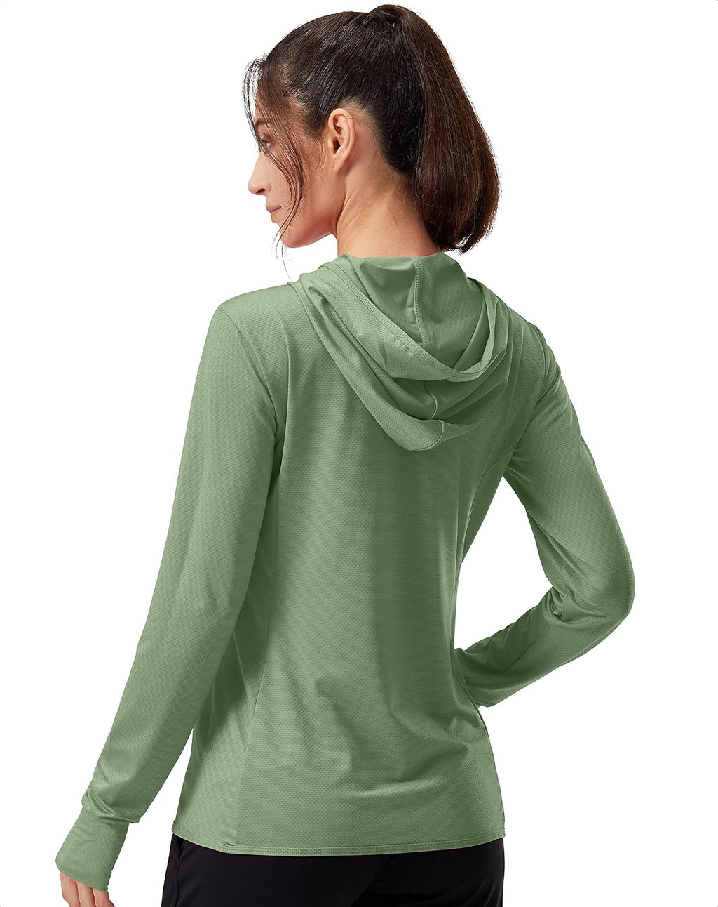 Soothfeel Women's UPF 50+ Sun Protection Shirt Hoodie Jacket Lightweight