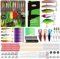 FONMANG Fishing Lures - Fishing Tackle kit with Fishing Spoons, Swim Bait, Jerk baits, Lure & Fishing Accessories, Bass Fishing Kit Also for Trout, Bluegill, Small Fishing Tackle Box for Freshwater