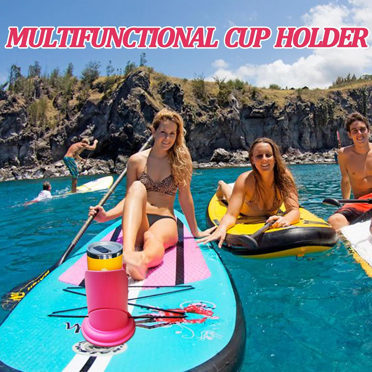 2 in 1 Cup Paddle Board for Kayak Drink & Phone Holder