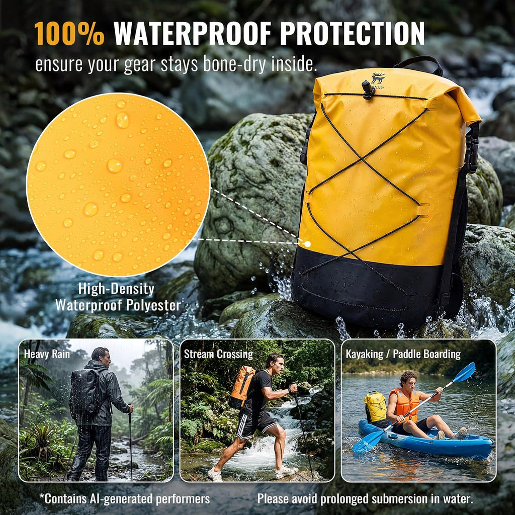 Dry Bag Waterproof Backpack 20L for Man & Woman, Roll Top Backpack