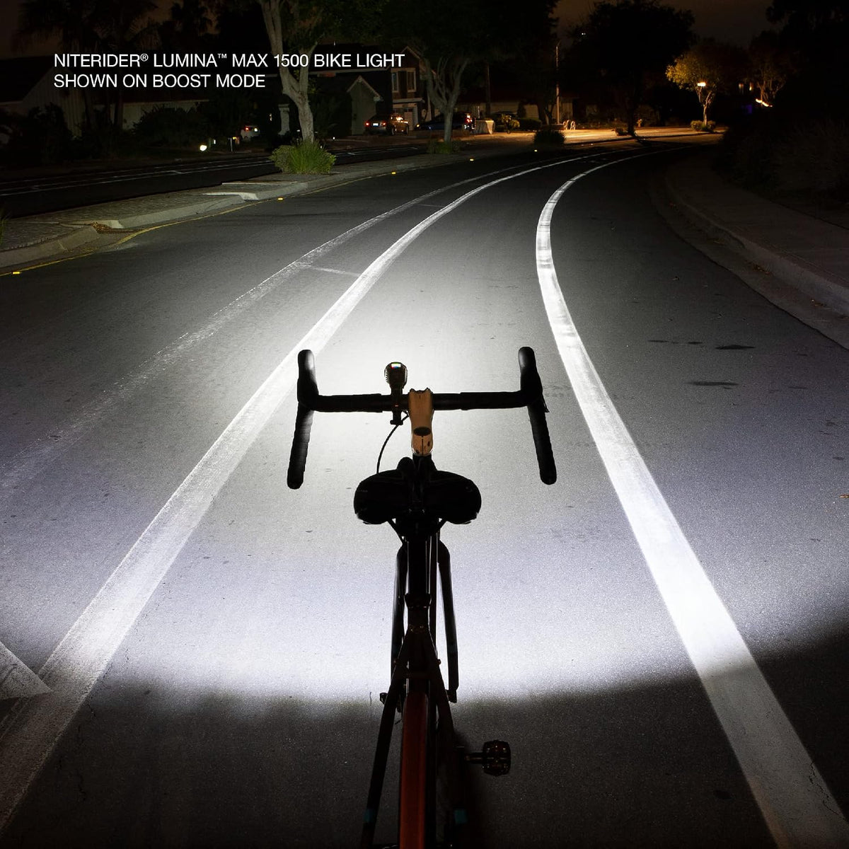 NiteRider Lumina Max 1500/2000/2500 Bike Light | USB-C Rechargeable LED Headlight with Wireless Control, 8 Lighting Modes, 8-Step Fuel Gauge, IP64 Waterproof | Road Cycling, MTB, e-Bike