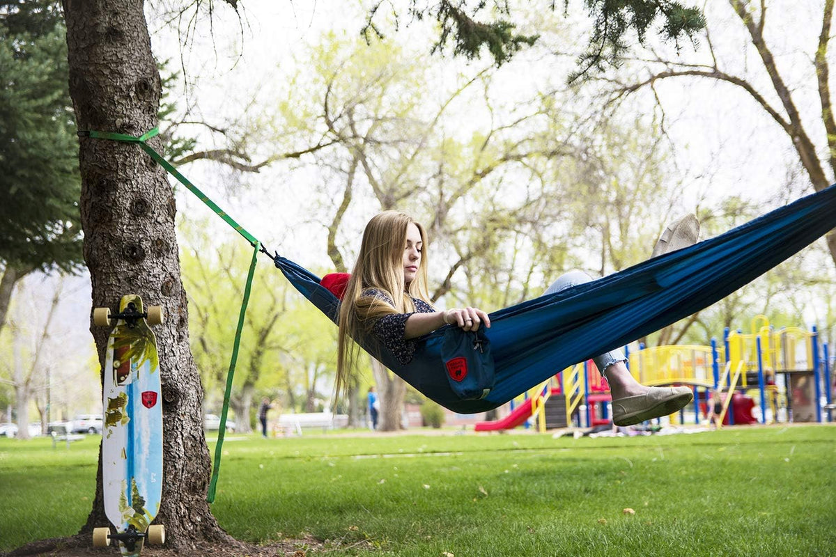 GRAND TRUNK Camping Hammock | 12 oz | Blue