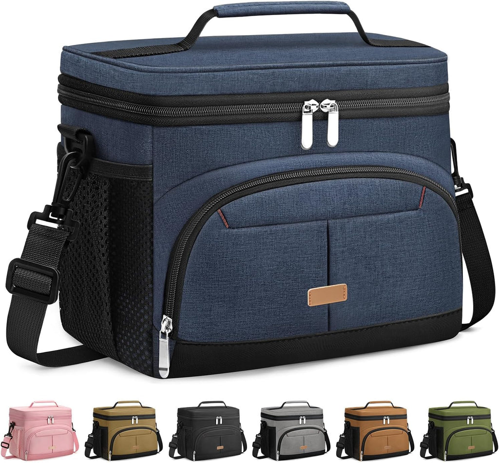 Pritent Lunch Box for Men Women Insulated Lunch Tote Cooler Bag Lunchbox