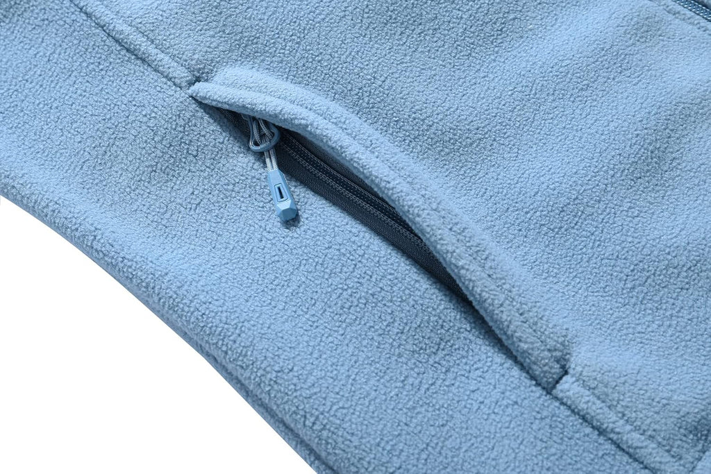 GIMECEN Women's Full Zip Soft Polar Fleece Jacket Outdoor Recreation Coat