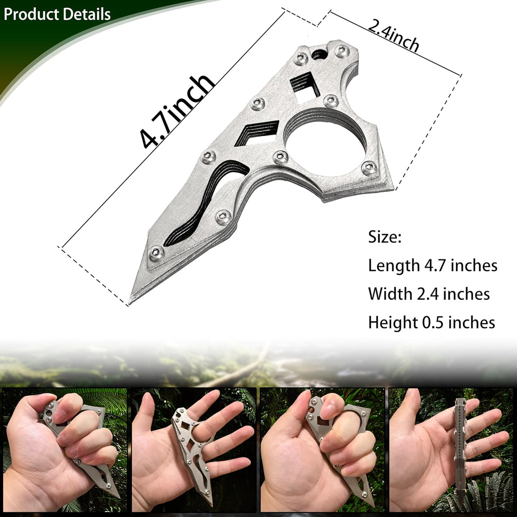 Tactical Knife Multitool - Women’s Self Defense & Survival Gift - Compact EDC Tool with Seatbelt Cutter & Window Breaker - Ideal for Mother’s Day & Birthday Gift