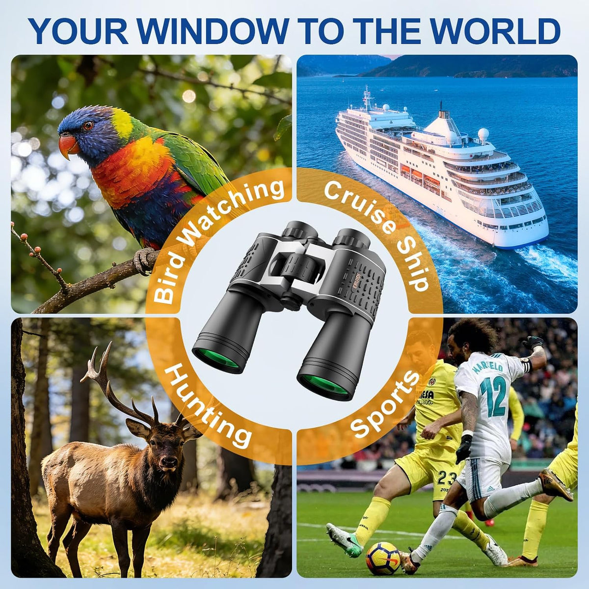 20x52 High Powered Binoculars for Adults