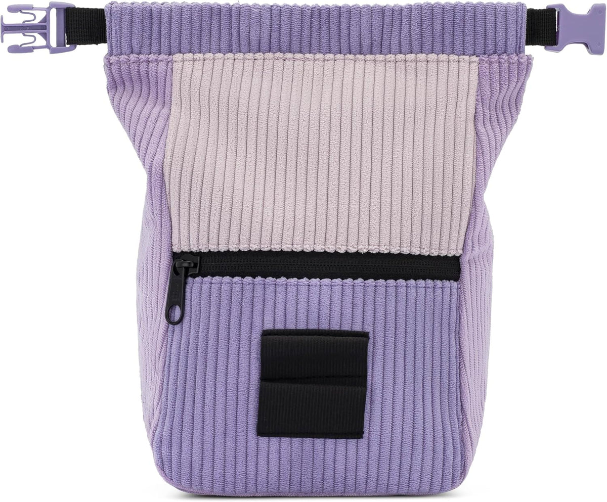Oso Supply Co - Retro Corduroy Bouldering Bucket, Large Size Freestanding Chalk Bag for Rock Climbing, Magnetic Roll Down Closure, Dual Brush Loops, Zippered Pockets and Pouch