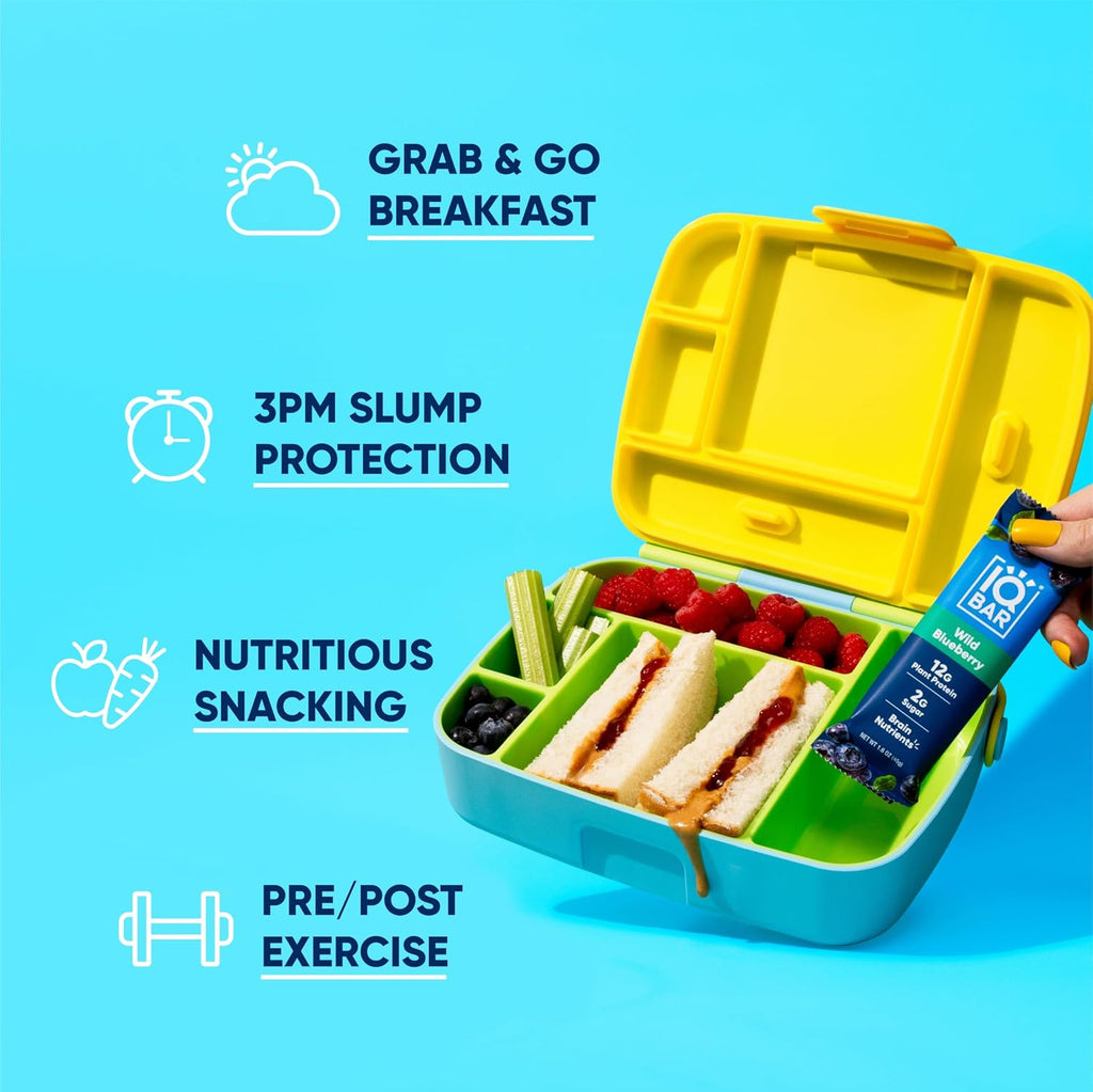 IQBAR Clean Protein Bars, Low Sugar Keto, Fruit + Chocolate Pack 24-Count