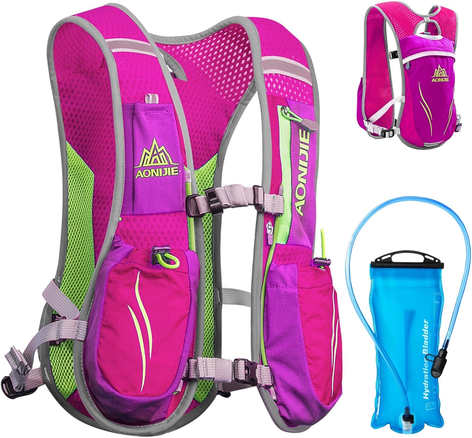 Azarxis Hydration Running Vest Backpack Pack 5L 5.5L for Women and Men Jogging Trail Race Marathon Cycling Hiking