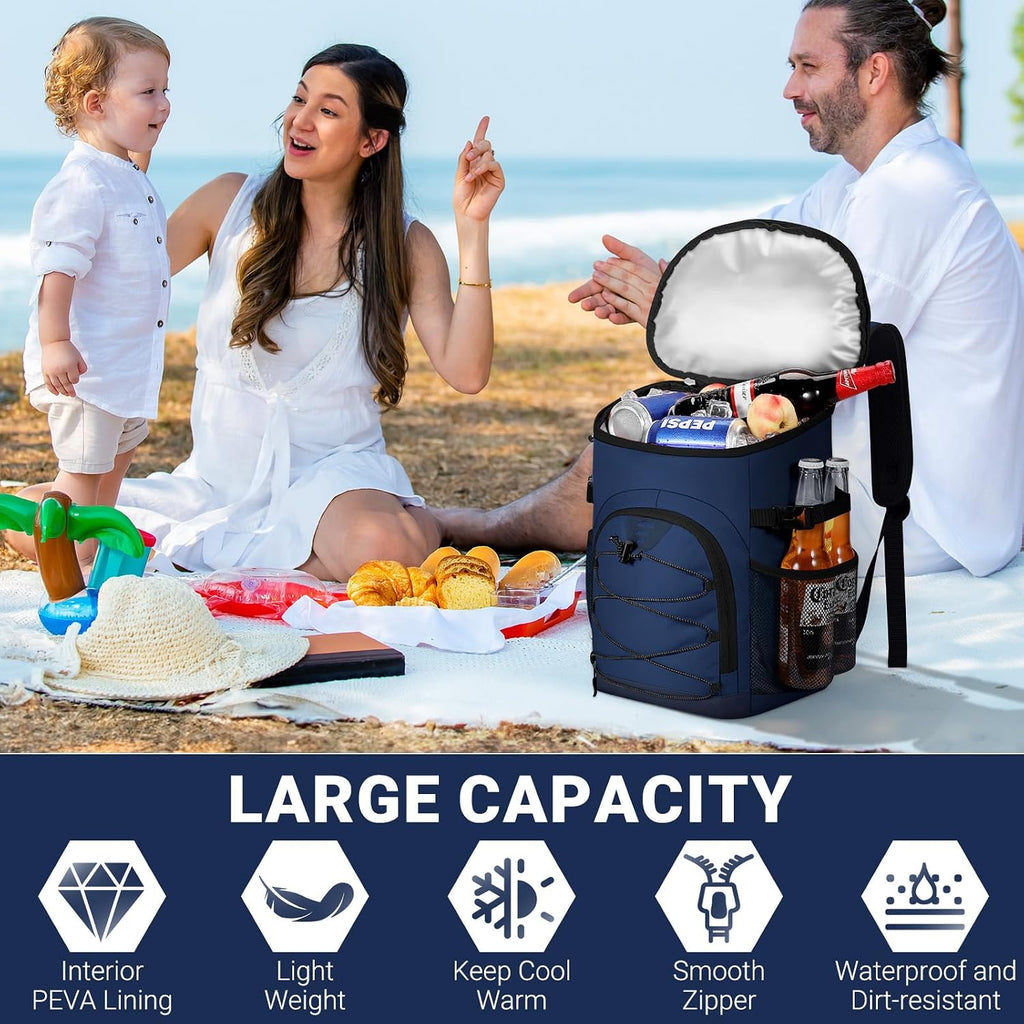 Cooler Backpack, Soft Leak Proof Backpack Coolers for Men Women