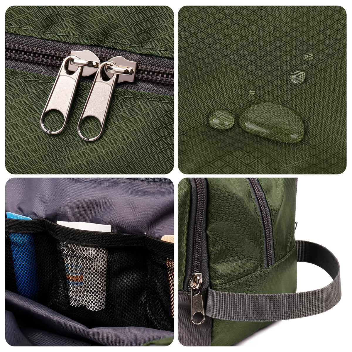 WANDF Travel Toiletry Bag for Men, Small Dopp Kit for Toiletries