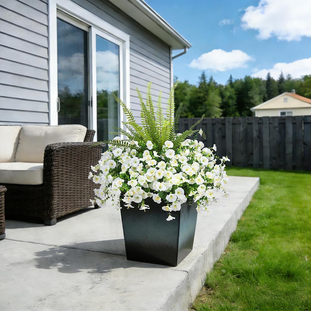 Hrobek Artificial Flowers for Outdoors UV Resistant Silk Faux Plants