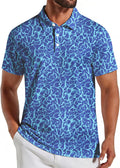 COOFANDY Mens Golf Polo Shirts Short Sleeve Quick Dry Casual Collared Shirt