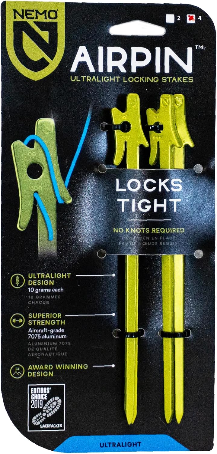 NEMO Equipment Airpin Tent Stakes - One Color - 4-Pack