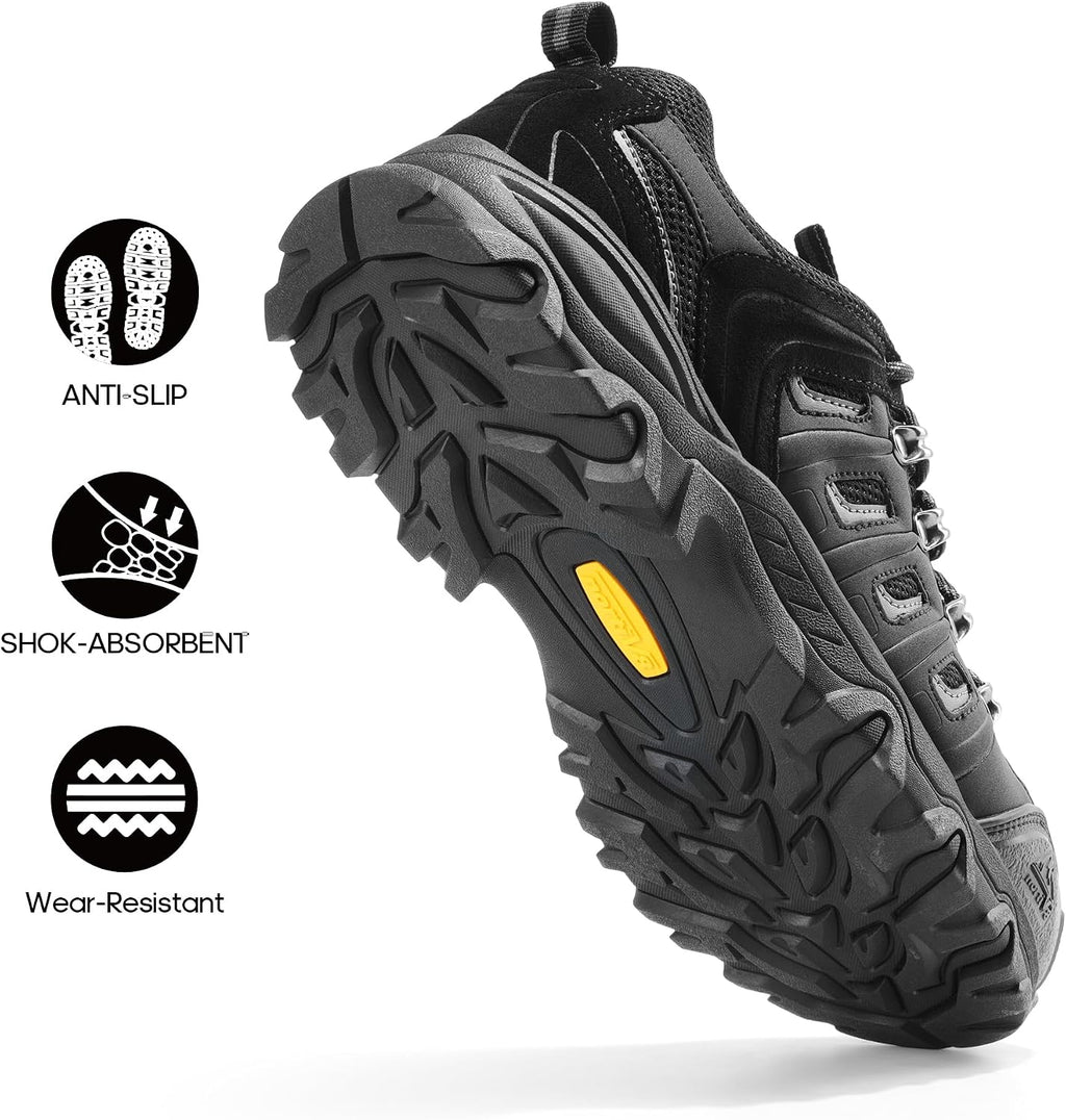 NORTIV 8 Men's Waterproof Hiking Shoes Leather