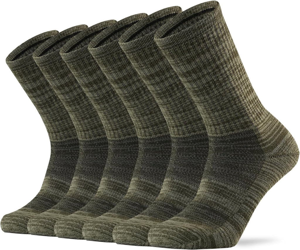 Ortis Merino Wool Socks for Men Outdoor Hiking Casual Soft Cushion Crew