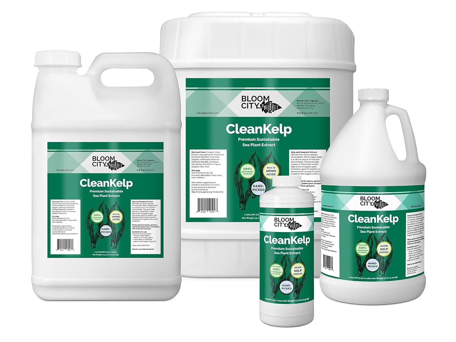 Bloom City Seaweed and Kelp Liquid Fertilizer for Plants, 32 oz