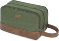 WANDF Travel Toiletry Bag for Men, Canvas Shaving Dopp Kit