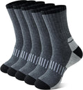 Josnown Thermal Hiking Socks Mens 5 Pairs Warm Winter Cushioned Boot Socks