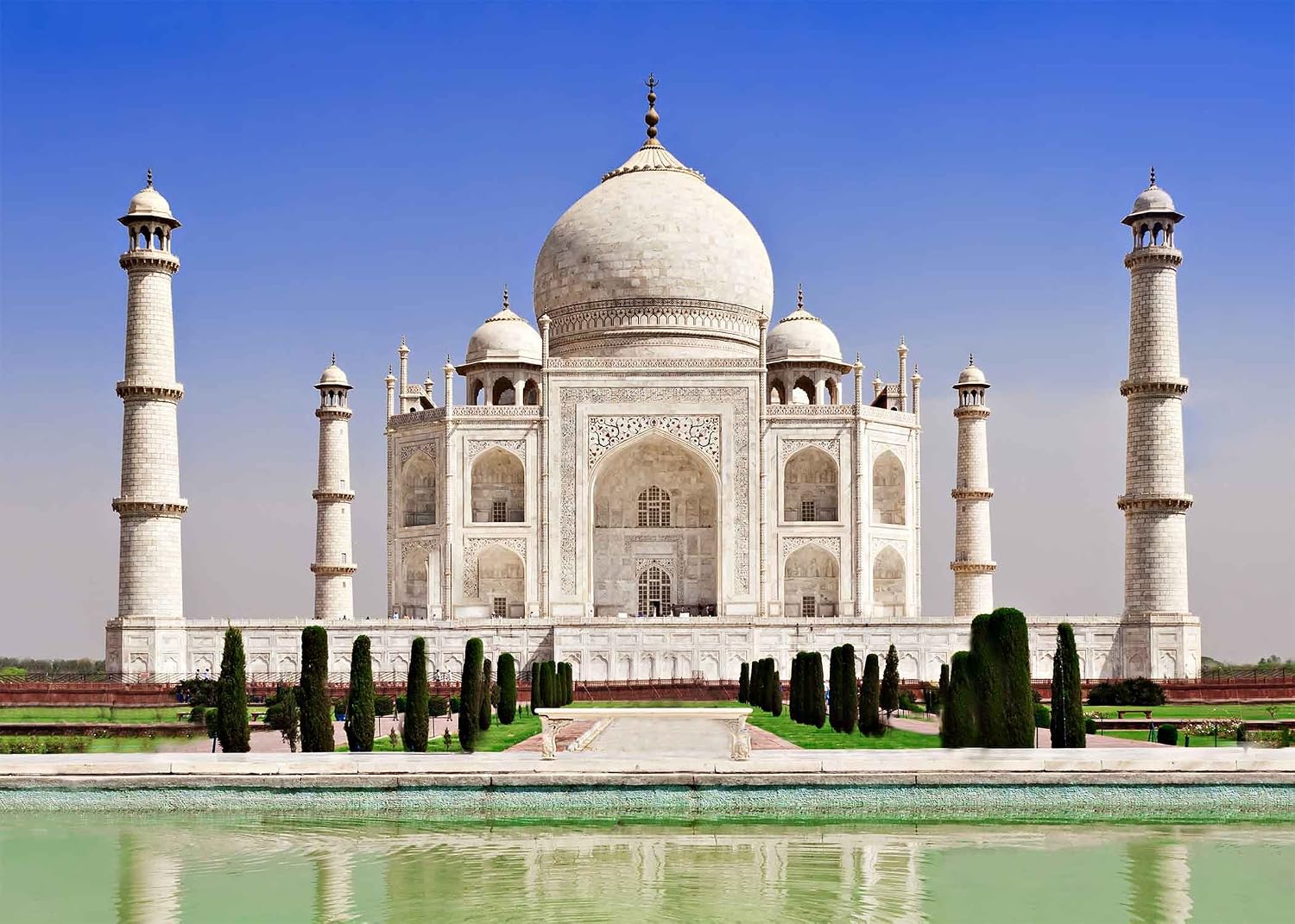 Taj Mahal India Landmark Building Photography Backdrop, 7x5ft