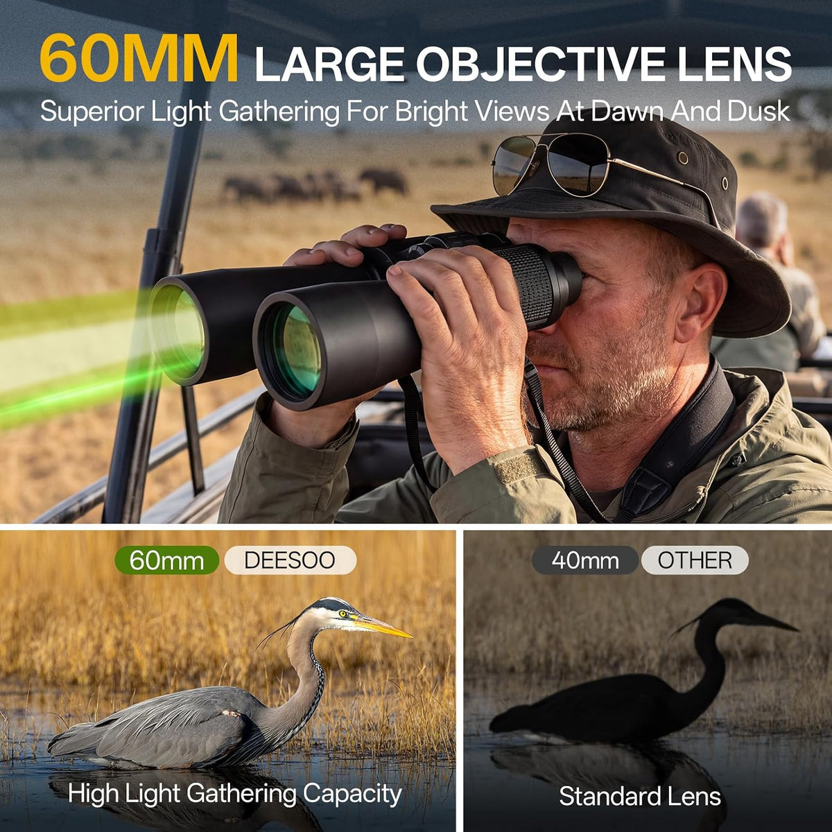 20x60 Binoculars for Adults High Powered Bird Watching Cruise Ship