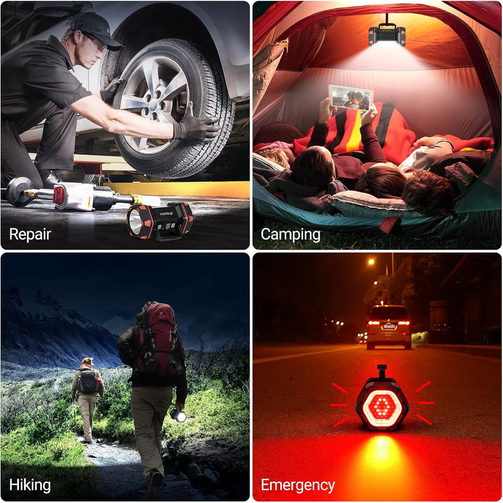 Led Camping Lantern Rechargeable, Camping Lights 1500lm, 8 Light Modes, Emergency Flashlights For Emergencies, Portable Light 12h Standby, Battery Powered Lantern For Power Outages, Hurricane, Hiking.