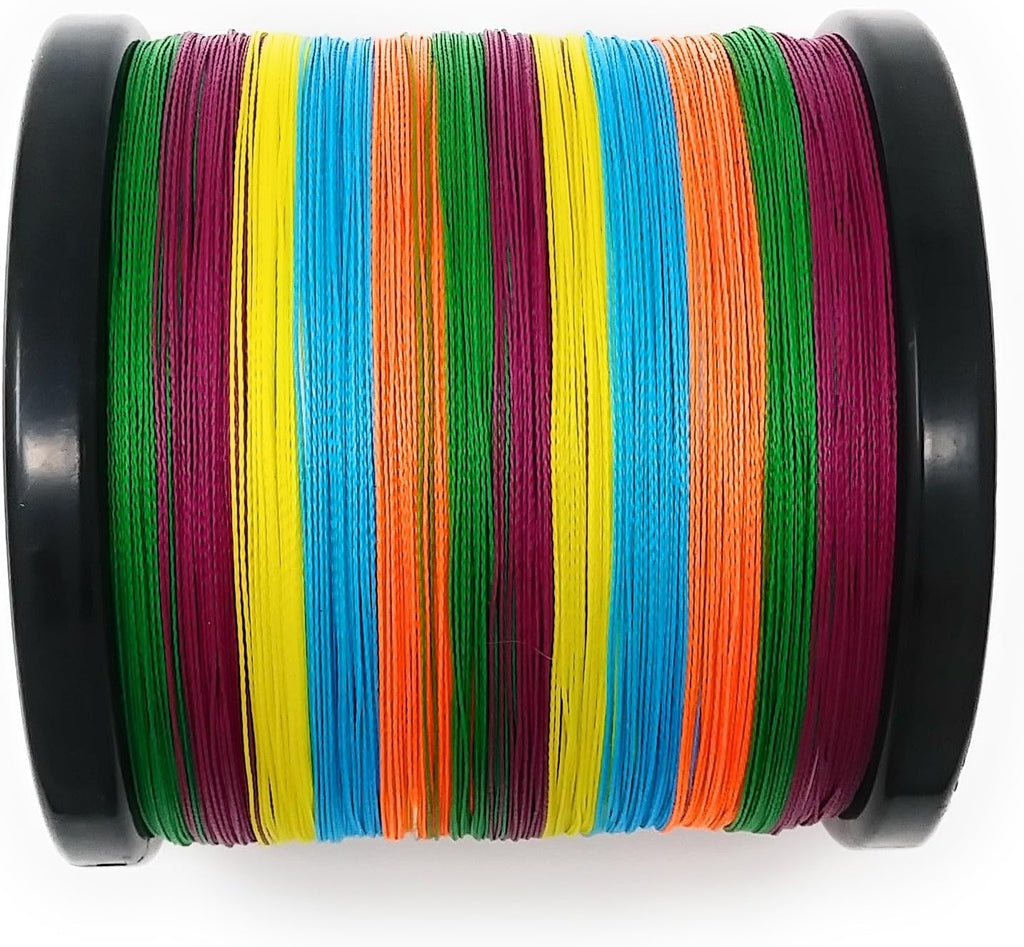 Reaction Tackle Braided Fishing Line - Pro Grade Power Performance for Saltwater or Freshwater Fish - Colored Fishing Line Braid for Extra Visibility