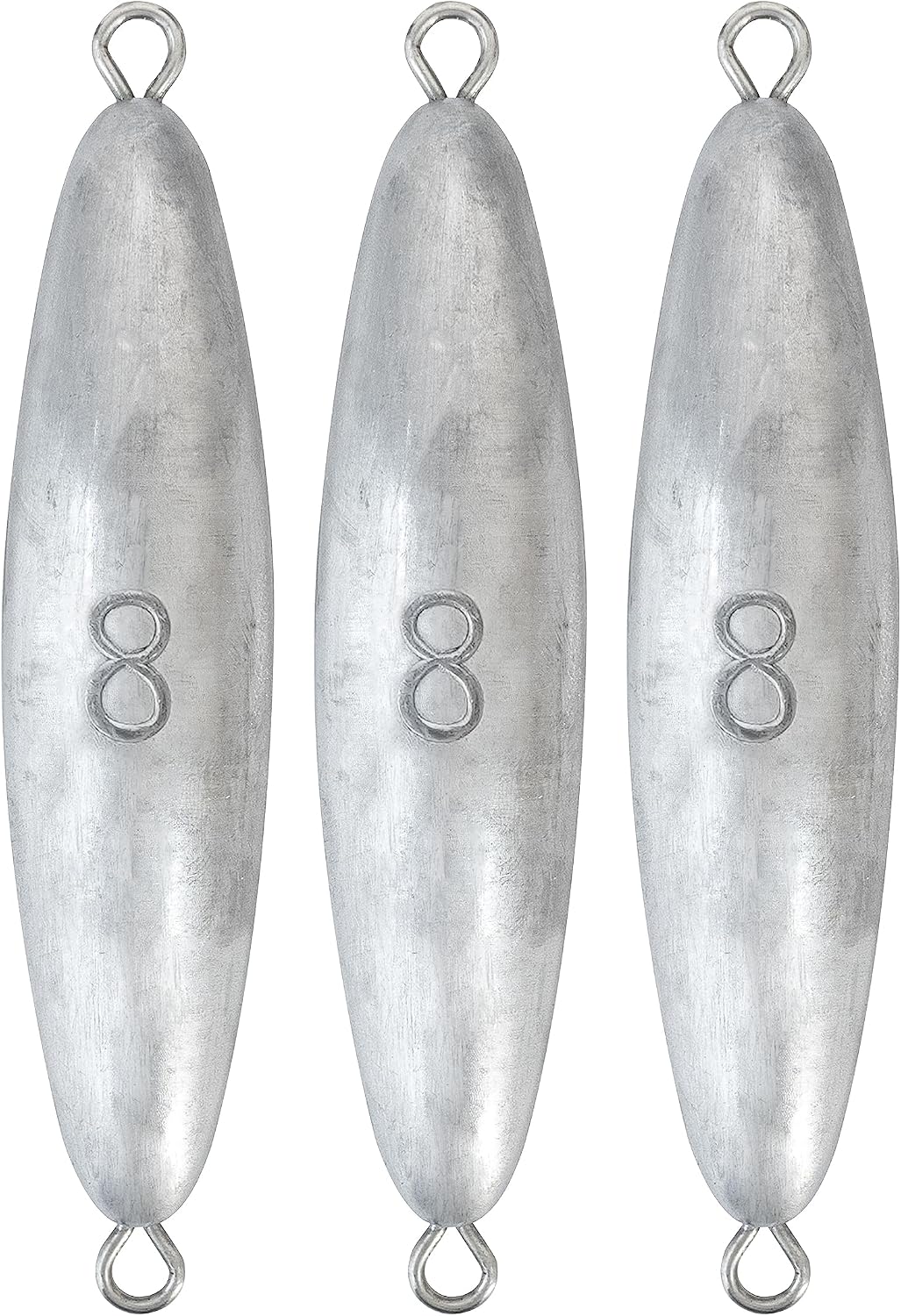 BLUEWING Torpedo Sinker Through Wire Fishing Weight Saltwater Bullet Lead Double Ringed 2oz-48oz