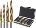 3/8" 1/2" 5/8" 3/4" 4Pcs M2 Chucking Reamer Set to Enlarge