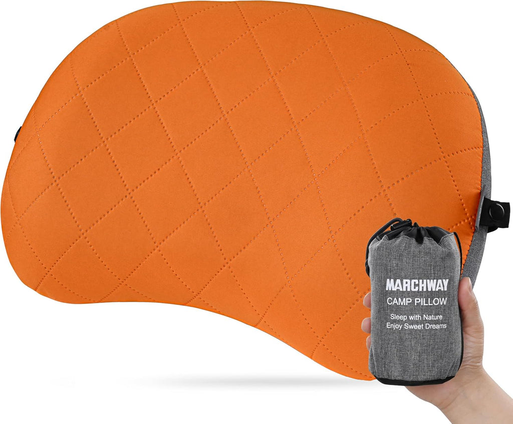 MARCHWAY Ultralight Compact Inflatable Camping Pillow with Washable Cover
