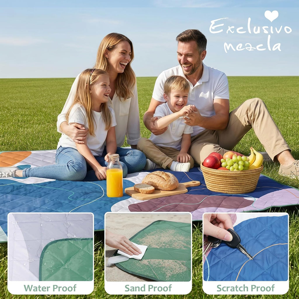 Exclusivo Mezcla Extra Large Waterproof Foldable Picnic Blanket