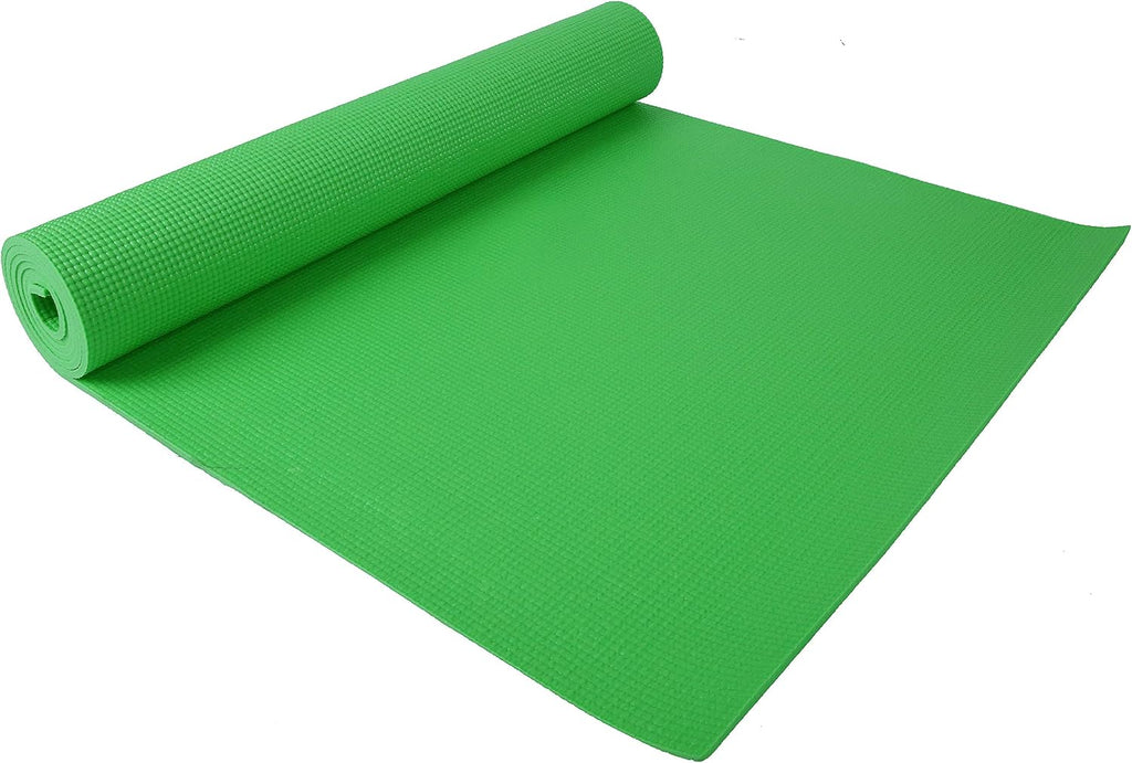 Fitvids All Purpose 1/4-Inch High Density Anti-Tear Exercise Yoga Mat with Carrying Strap with Optional Yoga Blocks, Multiple Colors