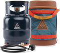 Ignik Refillable Gas Growler Deluxe 5-Pound Empty Propane Tank with Carry Case and Adapter Hose